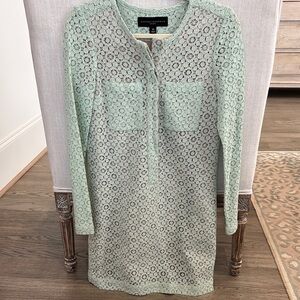 Victoria Beckham Mint Green Lace Dress XS